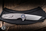Holt Bladeworks Morpheus Liner Lock Blizzard Titanium 3.25" Vanax Near Mirror