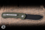 Civilware Puncher Folding Knife OD Green G10 2.5" D2 Black