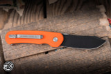 Civilware Puncher Folding Knife Orange G10 2.5" D2 Black