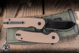 Civilware General Folding Knife Coyote Brown  G10 3" 14C28N DLC Black
