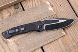 Heretic Knives "Wraith" V4 Automatic Folding Knife Two Tone Black Tactical Aluminum 4" MagnaC