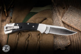 Buck 112 Ranger Slim Elite Heritage Folding Knife Ebony Wood 3" Magnacut Clip Point Satin BUC-0112BRS20-B