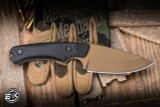 Buck Knives 664 Alpha Hunter Backcountry Fixed Blade Knife Black Veraflex Rubber 3.6" 420HC Drop Point Bronze 0664BKS1-B