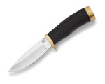 Buck Knives 692 Vanguard Fixed Blade Knife Black Textured Rubber 4.25" 420HC Drop Point Satin 0692BKS