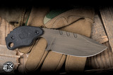 Blackside Custom Knives Strider SLCC Fixed Blade Knife OD Green G10 3.85" Magnacut Drop Point Distressed