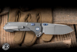 Remette RT Cosmic Button Folding Knife Gray Titanium 2.76" M390 Drop Point Pearlescent RTCO-TG