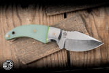 Preowned-Mechforce/Guillot Kestral Fixed Blade Knife Jade G10 2.75" M390