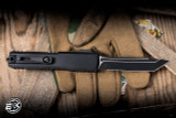 Microtech Ultratech Gen IV OTF Automatic Tactical Knife Black Aluminum 3.5" M390 Tanto Part Serrated 11234-2T
