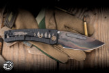 Medford Marauder-H Folding Knife Black with Bronze "Tsumami Maki Wrap" 3.75" 3V Drop Point Vulcan