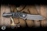Hawk Knives Talon Folding Knife Shipwreck Carbon Fiber 3.5" M390 Stonewash