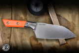 Microtech Santoku Kitchen Knife Ember G10 6" M390 Stonewash 3200B-10EM