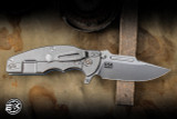 Rick Hinderer Knives Jurassic Folder Knife Triway Blue/Stonewash G10 3.38″ MagnaCut Frontier Clip Point 