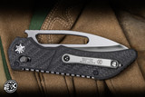 Prototype-Heretic Knives Custom Koschei Crossbar Lock Carbon Fiber 3.5" M390 Mirror Polish
