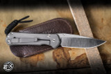 Chris Reeve Knives Small Sebenza 31 Titanium Unique Graphic Mosaic Opal 3" MagnaCut Polished Drop Point-1408-1192-7