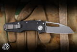 Demko Knives MGAD22 Folding Knife Carbon Fiber 3" Magnacut Shark Foot Stonewash