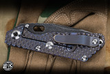 Mick Strider Knives Custom SnG Folding Knife Purple Double Gunner Anodized Titanium 3.5" MC Spearpoint