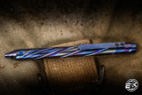 Nottingham Tactical Tibutton Exotic Pen Full Spiral Flute Dark Titanium Full Build 5" Parker Single Lock RHSL