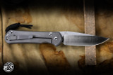Chris Reeve Knives Large Sebenza 31 Triple Mosaic Opal Unique Graphic Titanium 3.6" MagnaCut Drop Point Polished