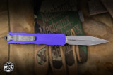Microtech Dirac Delta OTF Automatic Knife Purple Aluminum 3.75" M390 Dagger Apocalyptic 227-10APPU