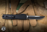 Microtech Ultratech Gen IV OTF Automatic Knife Aluminum 3.5" M390 Drop Point Black 11214-1T