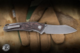 Hawk Knives Talon Folding Knife Dark Matter Copper Fat Carbon 3.5" M390 Tumbled EK-3211