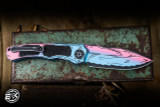 Heretic Knives "Wraith" V4 Automatic Folding Knife Aluminum 3.6" MagnaCut Drop Point Cotton Candy Cel Shade H000-CS-CC