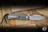 Big Idea Design Ti Pocket Folding Knife Titanium 2.8" S35VN Spearpoint Stonewash