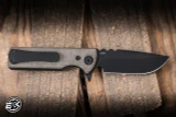 Chaves Knives TAK Redencion Flipper Knife Green Micarta 2.75" Elmax Drop Point Blackout