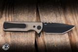 Chaves Knives TAK Redencion Flipper Knife Green Micarta 2.75" Elmax Tanto Blackout