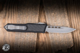 Guardian Tactical GTX-025 OTF Automatic Knife Aluminum, Carbon Fiber Inlay 2.5" Elmax Clip Point Stonewash 122511