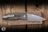 Three Rivers Manufacturing Neutron 2 Liner Lock Folding Knife 3D Contoured Watermelon Sugar CamoCarbon 3" MagnaCut Drop Point Stonewash TRM-N2LL-WSCC-MC
