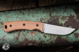 Three Rivers Manufacturing TRM TAGALONG Fixed Blade Knife Walnut 2.4" MagnaCut Drop Point Stonewash