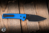 Chaves Knives Scapegoat 229 Folding Knife Blue G10 3.75" Elmax Spearpoint Blackout