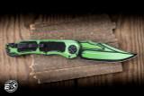 Pre-Owned Heretic Knives "Wraith" Automatic Knife Toxic Green Cel Shade Aluminum 3.6" MagnaCut Clip Point Toxic Green