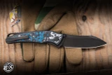 Hawk Knives Talon Folding Knife Frost FatCarbon 3.5" M390 DLC