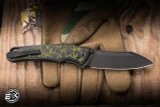 Hawk Knives Talon Folding Knife Toxic Moss CamoCarbon 3.5" M390 DLC
