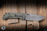 Mcnees Knives Mac 2 Folding Knife Atomic Green/Bronze Rock Textured Titanium 3.5" MagnaCut Drop Point Stonewash