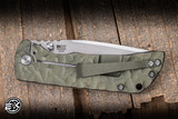 Mcnees Knives Mac 2 Folding Knife Atomic Green/Bronze Rock Textured Titanium 3.5" MagnaCut Drop Point Satin Stonewash