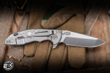 Hinderer Knives XM-18 Flipper Knife Red G10 3.5" MagnaCut Spanto Stonewash