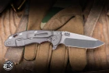 Hinderer Knives XM-18 Flipper Knife Red G10/Working Finish 3.5" MagnaCut Spanto Stonewash