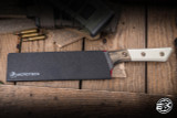 Microtech Chef Kitchen Cutlery Knife Ivory Titanium Bolster 8" M390 DLC 3000B-1DLCIVS