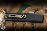 Microtech UTX-85 Gen IV Jedi Master OTF Knife Aluminum 3" M390 Green Dagger Serrated 12324-3JM