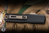 Microtech UTX-85 Gen IV Jedi Master OTF Aluminum 3" M390 Green Dagger 12324-1JM