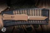 Microtech Hera II Mini Automatic OTF Knife Dark Earth Aluminum 3" M390 Tanto Cerakote 1704M-1CDE