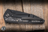 Koenig Knives Mini Goblin Frame Lock Flipper Knife Bronze Techno Carbon Titanium 3" M390 Wharncliffe Matte DLC MG9999999-BZ