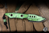 Heretic Knives Kobold Fixed Blade Knife Toxic Green Cel Shade G10 2.8" MagnaCut Bowie H065-CS-TX