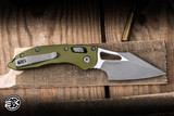 Microtech M-Stitch Ram-LOK Folding Knife OD Green Aluminum 3.25" M390 Apocalyptic 169MRL-10APOD
