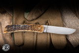 Preowned-Case Knives Sod Buster Jr. Pocket Knife BoneStag 2.8" TruSharp Stainless Skinner Mirror Polish
