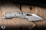 Microtech Marfione Select M-Stitch Ram-LOK Folding Knife Slab Titanium, Bronze Ti Accent 3" M390 Spear Point Stonewash 169MRL-10MS1