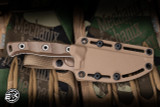 Microtech Akris Fixed Blade Knife Dark Earth G10 3.7" M390 Drop Point Stonewash 95-10DE-6